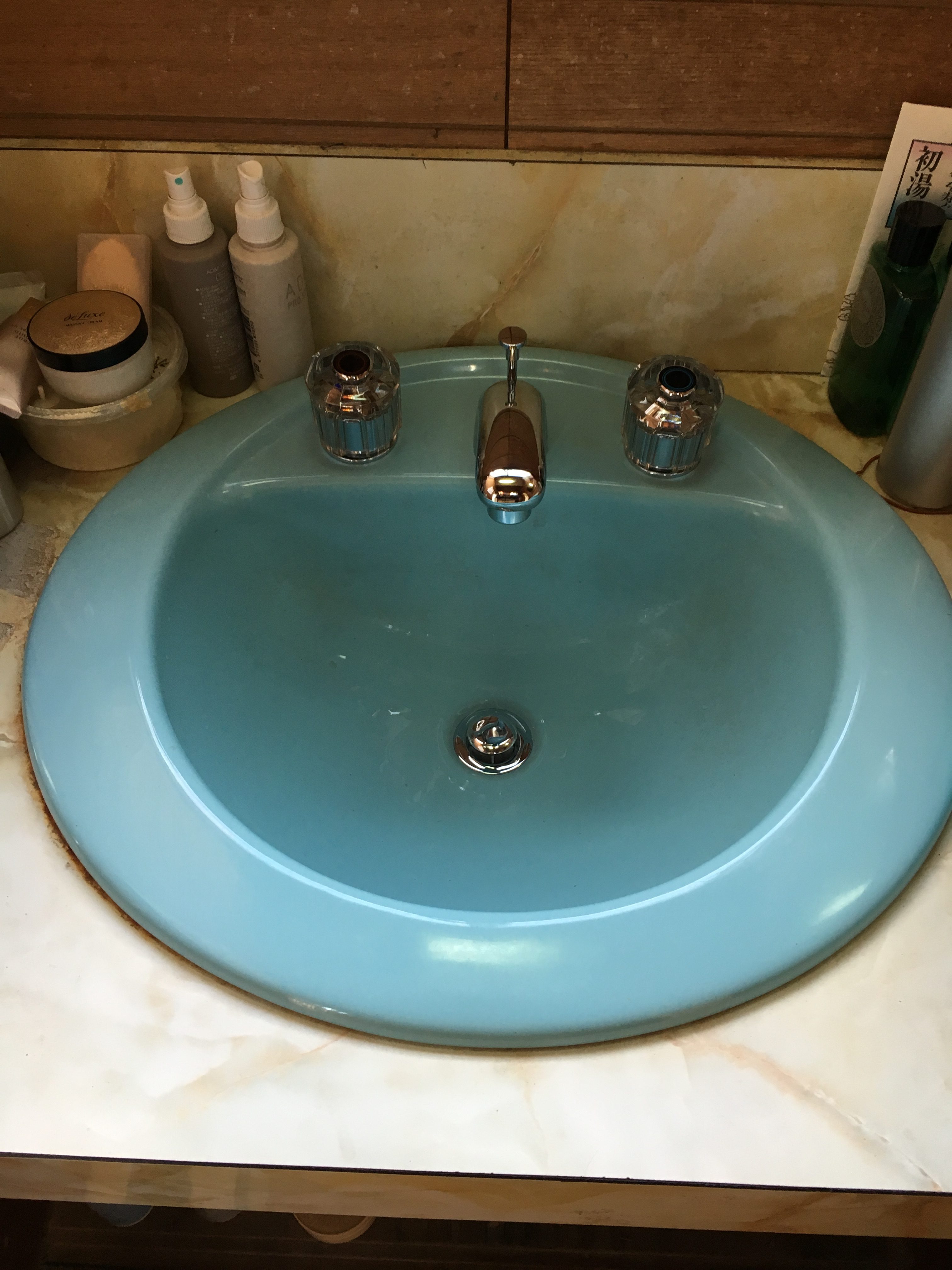 洗面化粧台水栓取替