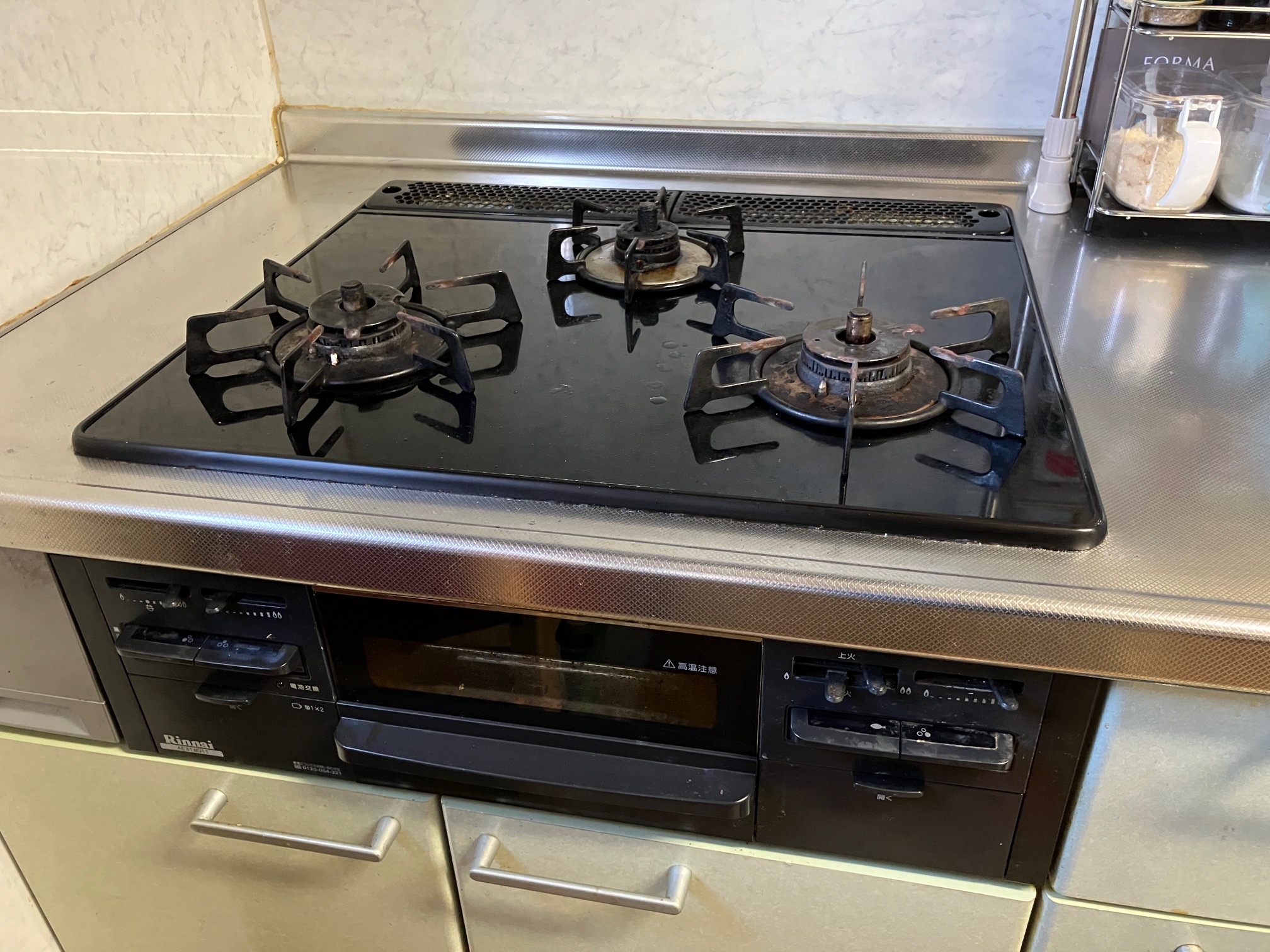 ビルトインコンロ取替