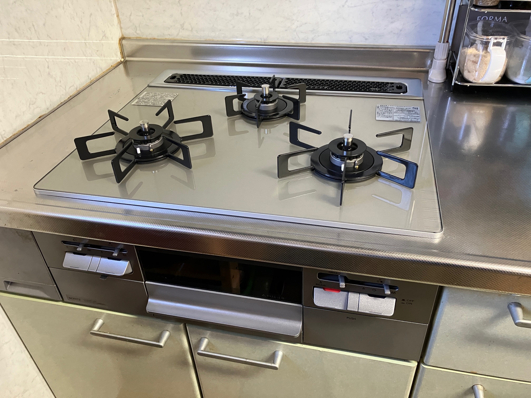 ビルトインコンロ取替