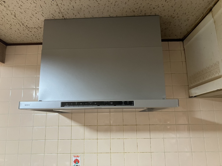 レンジフード取替